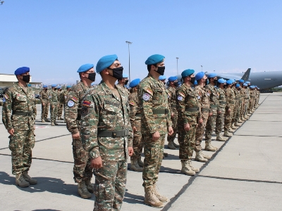 Another group of Armenian peacekeepers ends mission (PHOTO)