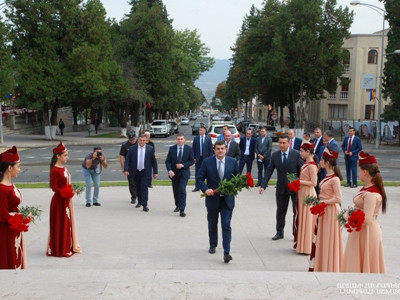 Artsakh President attends Stepanakert Day ceremony