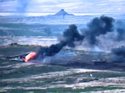 Karabakh MOD: Azerbaijan loses 2 helicopters, 14 UAVs and armored vehicles (PHOTO)