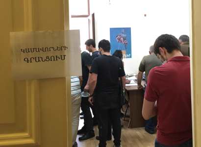First company of volunteers of ARF-D leaving for Artsakh by order of Armenia MOD