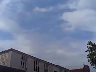 Azerbaijan "kamikaze" drone appears over Artsakh town