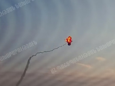 Karabakh Defense Army releases video showing how Armenian troops shoot down adversary's helicopter