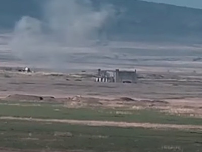Azerbaijan outposts, military equipment being destroyed with accurate hits