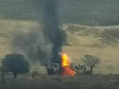 Karabakh armed forces destroy adversary convoy