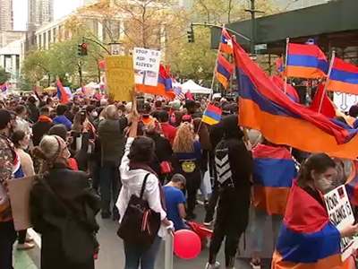 Hundreds of Armenians march in Boston