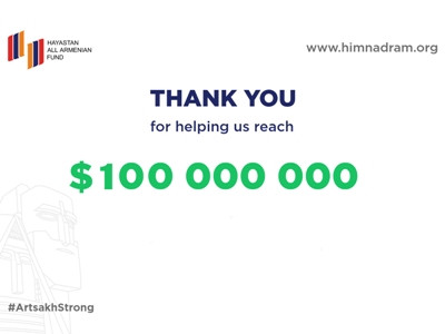Over $100mn donated so far to Hayastan All Armenian Fund