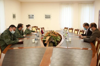 Iran Embassy's military attaché visits Armenia MOD