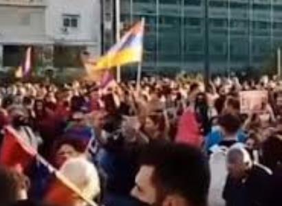 Azeri attack participants of peaceful action of Armenian community in Israel: There is injured (PHOTOS)