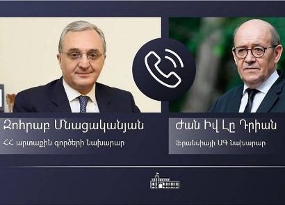 Ադրբեջանը շարունակում է ռազմական ագրեսիան. Զոհրաբ Մնացականյանը հեռախոսազրույց է ունեցել Ֆրանսիայի ԱԳ նախարարի հետ
