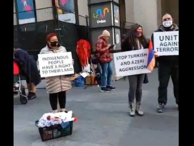 Toronto Armenians stage powerful silent protest