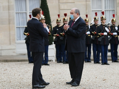 Armenia, France Presidents meet at Elysee Palace, discuss situation in Karabakh conflict zone