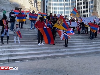 Armenian community of State of Indiana protests against Azerbaijani aggression