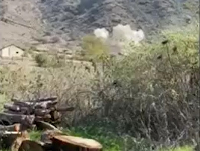 MOD spokesperson publishes footage of adversary targeting Armenia border