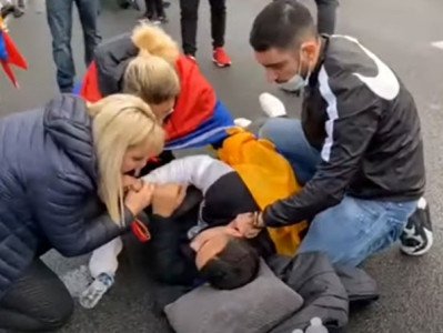 Armenian young man in serious condition after being injured during French Armenians’ demonstration