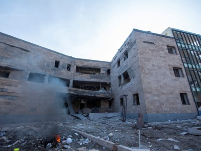 Artsakh ombudsman: Azerbaijan struck Stepanakert maternity hospital, residential and public areas (PHOTOS)