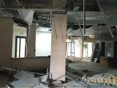 Stepanakert maternity hospital after Azerbaijan shelling