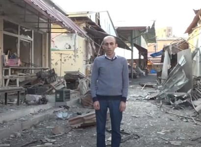 Artsakh Ombudsman shares video appeal from central market bombed by Azerbaijan