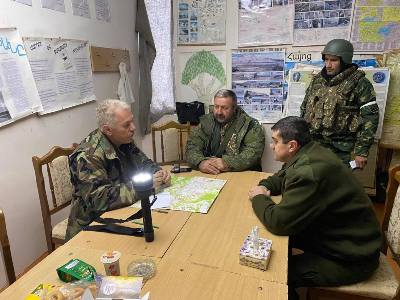 Artsakh President: Early in morning I visited combat positions defending Stepanakert
