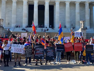 Armenian youth protest in downtown Washington (PHOTOS)