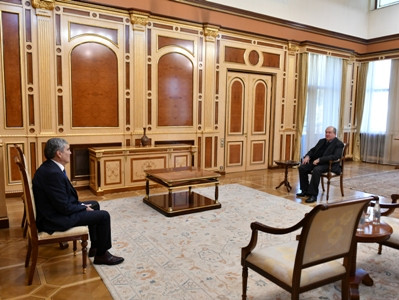 Armenia President meets with leader of Republic Party Aram Sargsyan