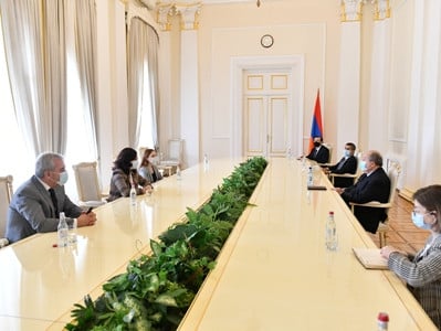 Armenia President meets with parliament's ruling My Step faction representatives