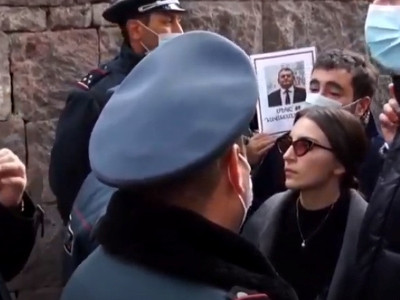 Protest being staged outside Armenia legislature building