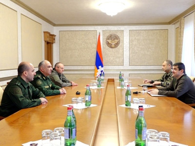Artsakh President receives Armenia Military Prosecutor-led delegation