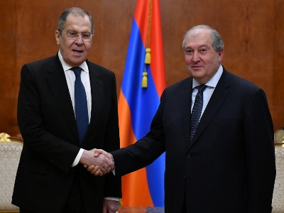 Armen Sarkissian to Sergey Lavrov: Armenian people are grateful to Russia, Russian President