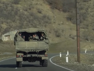 AFP presents video showing Armenian troops exiting Karvachar region before its transfer to Azerbaijan