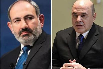 Armenian and Russian PMs discuss Russia's participation in Nagorno-Karabakh reconstruction