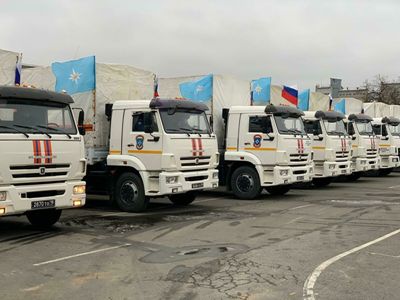 Ռուս խաղաղապահները մարդասիրական օգնություն են հասցրել Ասկերանի շրջանի Խանաբադ գյուղ