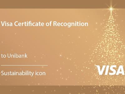 Յունիբանկն արժանացել է Visa-ի «Sustainability Icon» մրցանակին