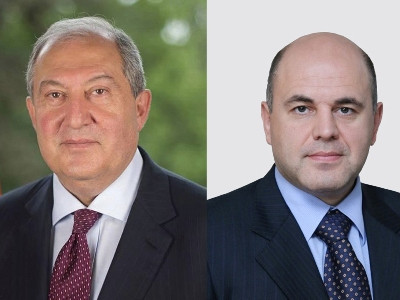 Մտադիր ենք ակտիվորեն համագործակցել ԼՂ հետճգնաժամային վերականգնման հարցերում. Միշուստինը՝ Արմեն Սարգսյանին