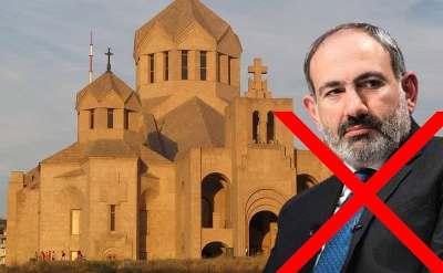 Քաղաքացիները հավաքվել են՝ թույլ չտալու Փաշինյանին մուտք գործել Ս․ Գրիգոր Լուսավորիչ եկեղեցի