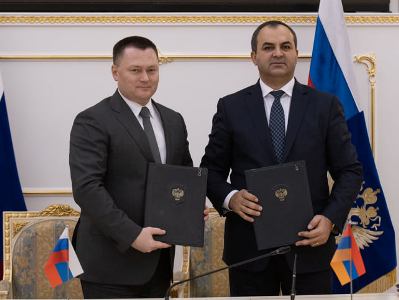 Արթուր Դավթյանը հանդիպել է ՌԴ գլխավոր դատախազ Իգոր Կրասնովի հետ. ստորագրել են 2021-2022թթ. համագործակցության ծրագիրը