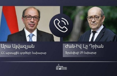 Տեղի է ունեցել Հայաստանի և Ֆրանսիայի ԱԳ նախարարների հեռախոսազրույցը
