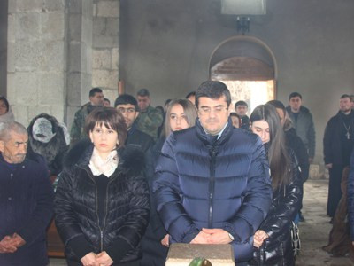 Պատերազմից հետո առաջին անգամ Ամարասի պատմական վանքում պատարագ մատուցվեց. ներկա էր Արցախի նախագահը