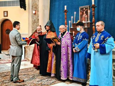 Armenia national flag is blessed in Iraq’s Erbil (PHOTOS)