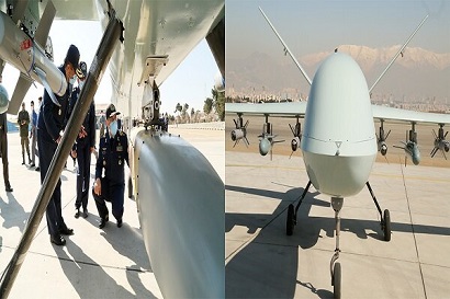 Iranian Air Force presents country's first wide-body combat UAV Kaman 22