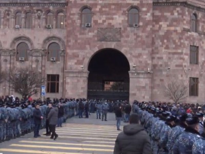 Numerous police troops at Republic Square in Yerevan (PHOTOS)