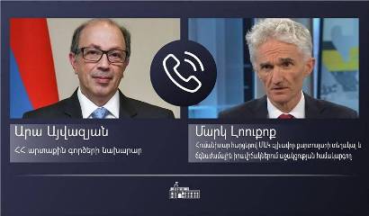 Armenia FM has telephone conversation with UN Under-Secretary-General for Humanitarian Affairs