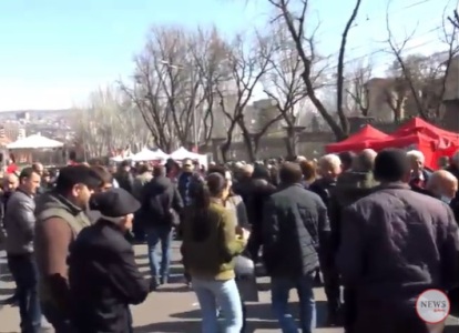 Движение по спасению Родины созвало очередной митинг на проспекте Баграмяна в Ереване