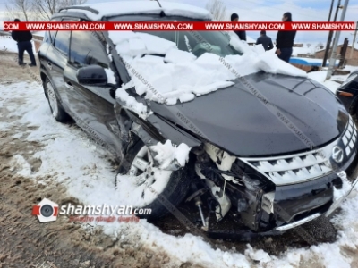 Շիրակի մարզում բախվել են Nissan Murano-ն ու ВАЗ 2106-ը. կան վիրավորներ