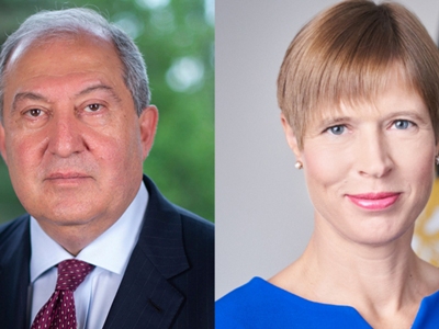 Armenia and Estonia Presidents hold phone talks, discuss return of Armenian POWs