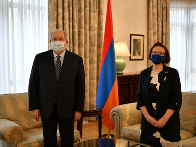 Newly appointed Finnish Ambassador presents Letters of Credence to Armenia President