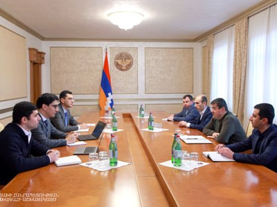 Karabakh President receives delegation led by Armenia Representative before ECHR