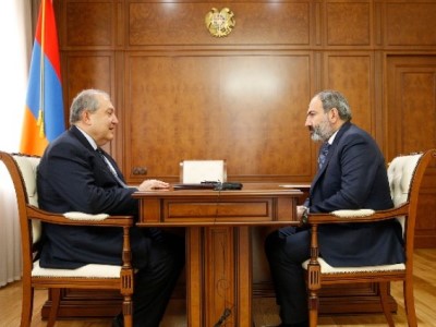 PM Pashinyan to meet president Sarkissian