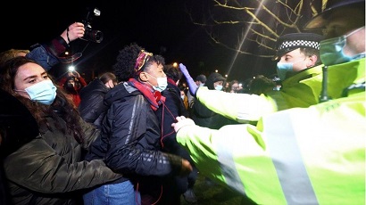 London police disperse vigil in memory of brutal murder of 33-year-old woman