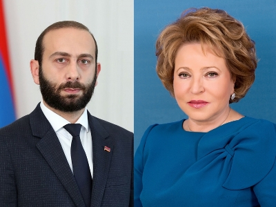 Armenia Parliament Speaker holds phone talks with Russian counterpart