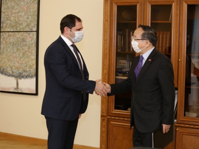 Սուրեն Պապիկյանն Չինաստանի նոր դեսպանի հետ քննարկել «Հյուսիս-հարավ» ճանապարհային միջանցքի հարցը